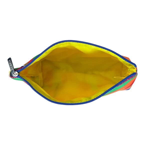 Donald Robertson x Clinique Fruit Print Cosmetic Makeup Bag – Yellow Lining - Picture 6 of 6